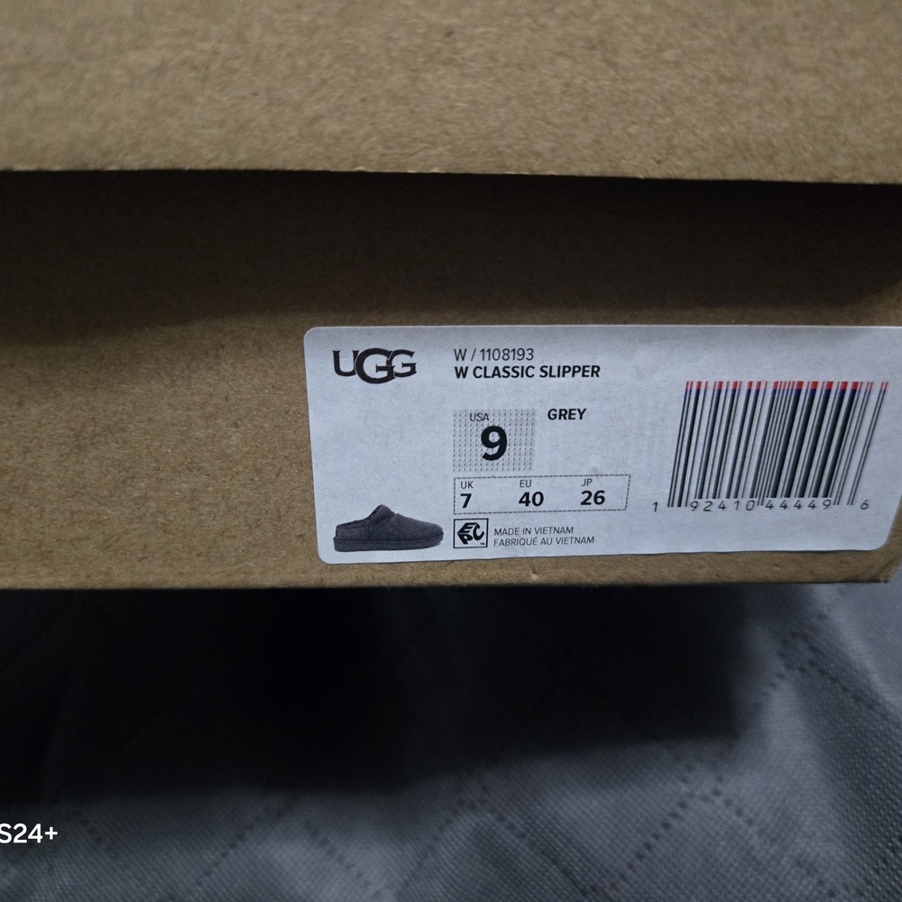 UGG Women's Grey Classic Slippers